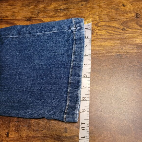 GAP 1969 Jeans 27 S Authentic Flare Low Dazed Medium Dark Wash Stretch - Picture 10 of 10